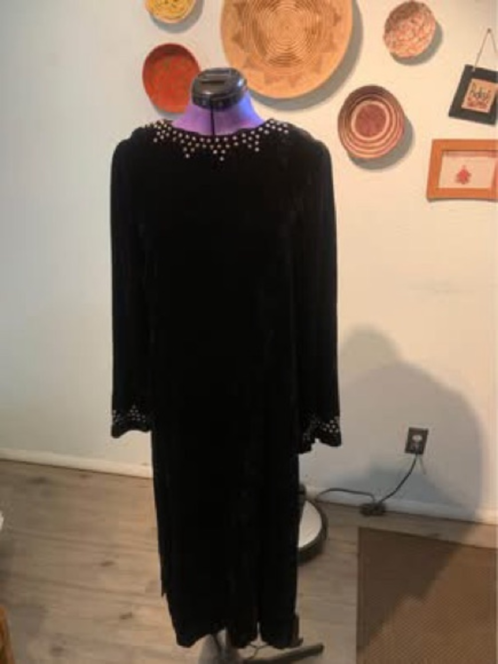 Double D Ranch Taos Black Velvet Tunic